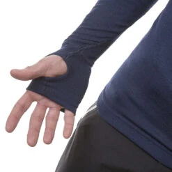 Brynje Arctic Zip Polo W/Thumbgrip (Herre) -Osprey || Icebreaker || Patagonia Butikk Brynje Arctic Zip Polo w thumbgrip Herre modell tommel