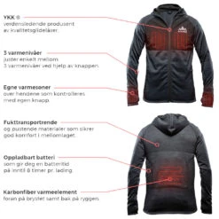 Heat Experience Core Batterioppvarmet Varmehettegenser (Herre) 9 Heat Experience Core Batterioppvarmet Varmehettegenser (Herre) -Osprey || Icebreaker || Patagonia Butikk Heat Experience Core Varmehettegenser Batterioppvarmet Herre info plakat