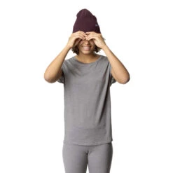 Houdini Activist T-skjorte (Dame) -Osprey || Icebreaker || Patagonia Butikk Houdini Activist T skjorte Dame Soft Grey modell front