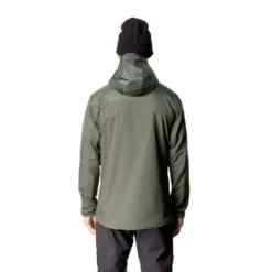 Houdini Moonwalk Jakke (Herre) -Osprey || Icebreaker || Patagonia Butikk Houdini Moonwalk Jakke Herre Baremark Green modell bak