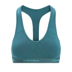 Icebreaker Sprite Racerback Bra BH -Osprey || Icebreaker || Patagonia Butikk Icebreaker Sprite Racerback Bra Green Glory front