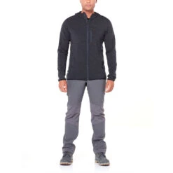 Icebreaker Descender LS Zip Hettegenser (Herre) -Osprey || Icebreaker || Patagonia Butikk Icebreaker Descender LS Zip Hood Hettegenser Herre modell helfigur