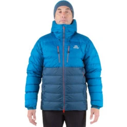 Mountain Equipment Trango Dunjakke Herre -Osprey || Icebreaker || Patagonia Butikk Mountain Equipment Trango Dunjakke Herre modell front