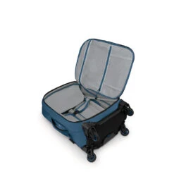 Osprey Ozone 4-Wheel Carry-on 38 Liter -Osprey || Icebreaker || Patagonia Butikk Osprey Ozone 4 wheel Carry on Coastal Blue aapen