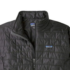 Patagonia Nano Puff Jacket (Herre) -Osprey || Icebreaker || Patagonia Butikk Patagonia Nano Puff Syntetisk Dunjakke Herre Black front detalj