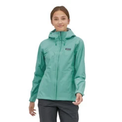 Patagonia Torrentshell 3L Jacket Regnjakke (Dame) -Osprey || Icebreaker || Patagonia Butikk Patagonia Torrentshell 3L Jacket Regnjakke Dame Fresh Teal Modell Front