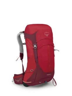 Osprey Stratos 26 Dagstursekk Herre -Osprey || Icebreaker || Patagonia Butikk Stratos26 S22 Side PointsettiaRed 10004053 web