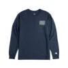 Grid Map Tee LS (Herre) -Osprey || Icebreaker || Patagonia Butikk Topo Grid Map Tee LS Herre Navy front