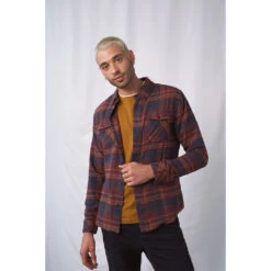 United By Blue Responsible Flanellskjorte - Merlot (Herre)