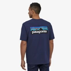 Patagonia P-6 Logo Responsibili-Tee Herre -Osprey || Icebreaker || Patagonia Butikk gray 3