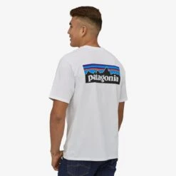 Patagonia P-6 Logo Responsibili-Tee Herre -Osprey || Icebreaker || Patagonia Butikk gray 6