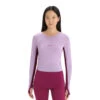 Icebreaker 125 ZoneKnit LS Crewe (Dame) -Osprey || Icebreaker || Patagonia Butikk icebreaker 125 zoneknit ls crewe dame purple gaze go berry modell
